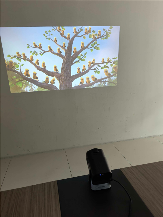 Projecteur portable 4K compatible 720P Android 12 150 ANSI HY320 MINI Double Wifi6 BT5.0 Cinéma Extérieur