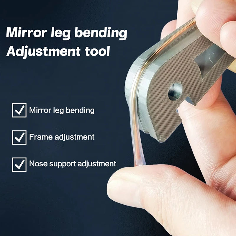 Glasses Nose Pad Install Tool Professional Glasses Screw Tweezer Glasses Frame Adjuster Eyeglass Curvature Adjuster Bender