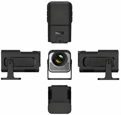 Projecteur portable 4K compatible 720P Android 12 150 ANSI HY320 MINI Double Wifi6 BT5.0 Cinéma Extérieur