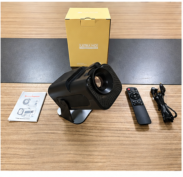 Projecteur portable 4K compatible 720P Android 12 150 ANSI HY320 MINI Double Wifi6 BT5.0 Cinéma Extérieur