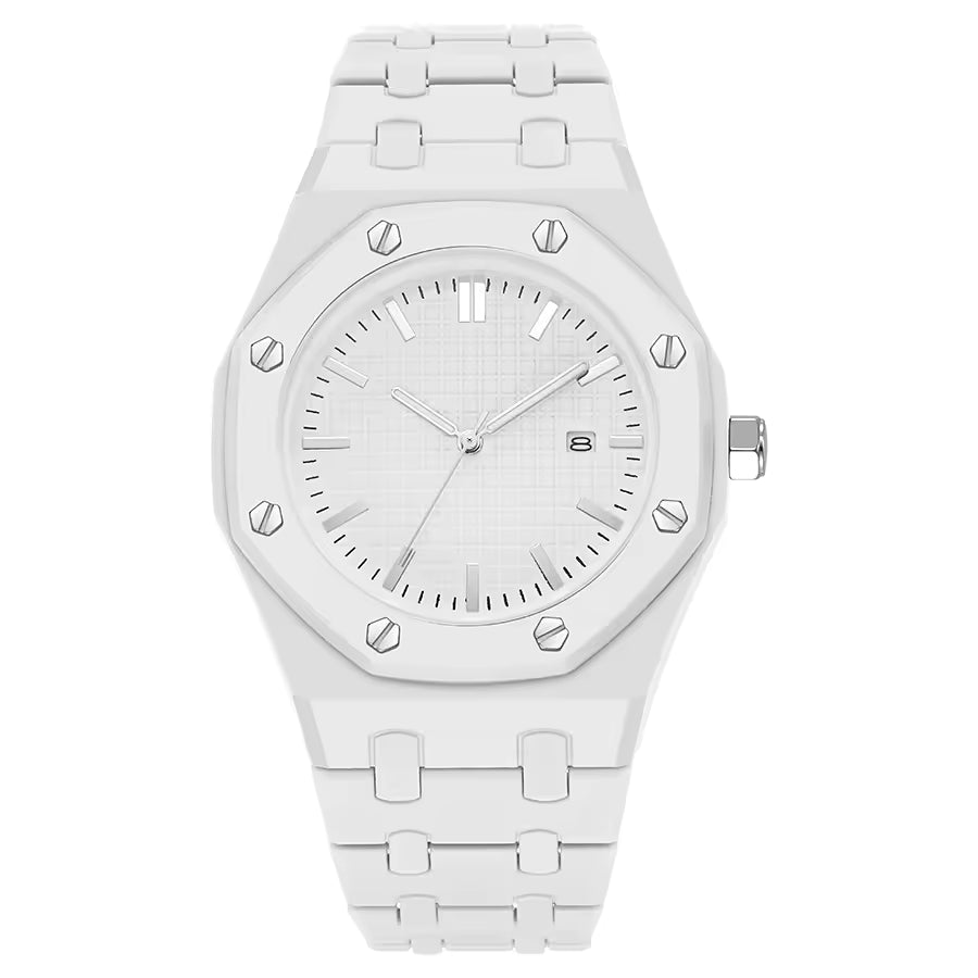 TG-2904 Nouvelles montres-bracelets pour hommes, montres à quartz étanches avec calendrier, montres à quartz en plastique pour hommes
