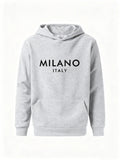 Men's Set/Hoodie/Pants ITALY Fashion Daily Casual Sports Jogging Suit Hooded Sweatshirt & Sweatpants Home Outdoor Comfort Outfit