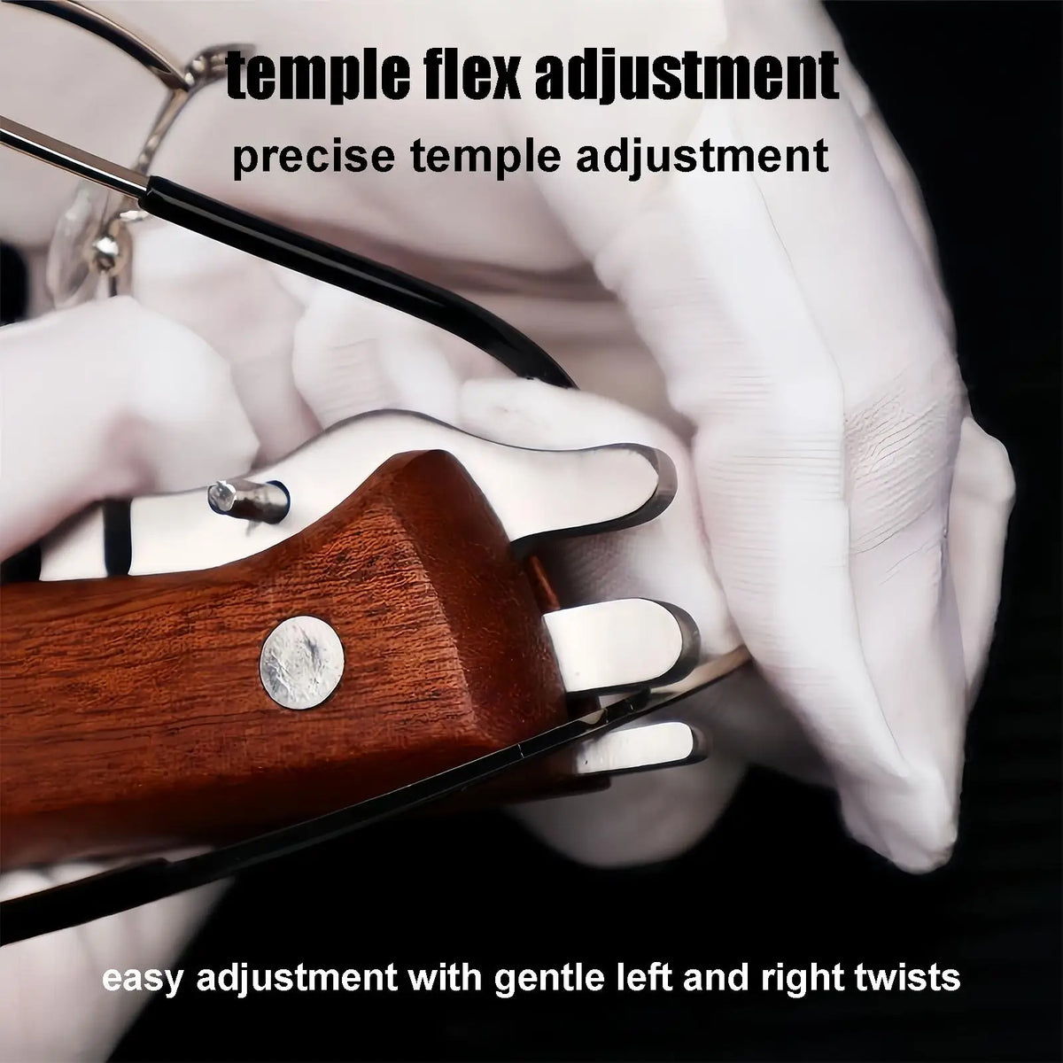 Glasses Adjuster Tool Professional Non-Slip Optician Aid Eyeglass Arm Repair Kit for Men Women Boys Girls Youth Teens Son