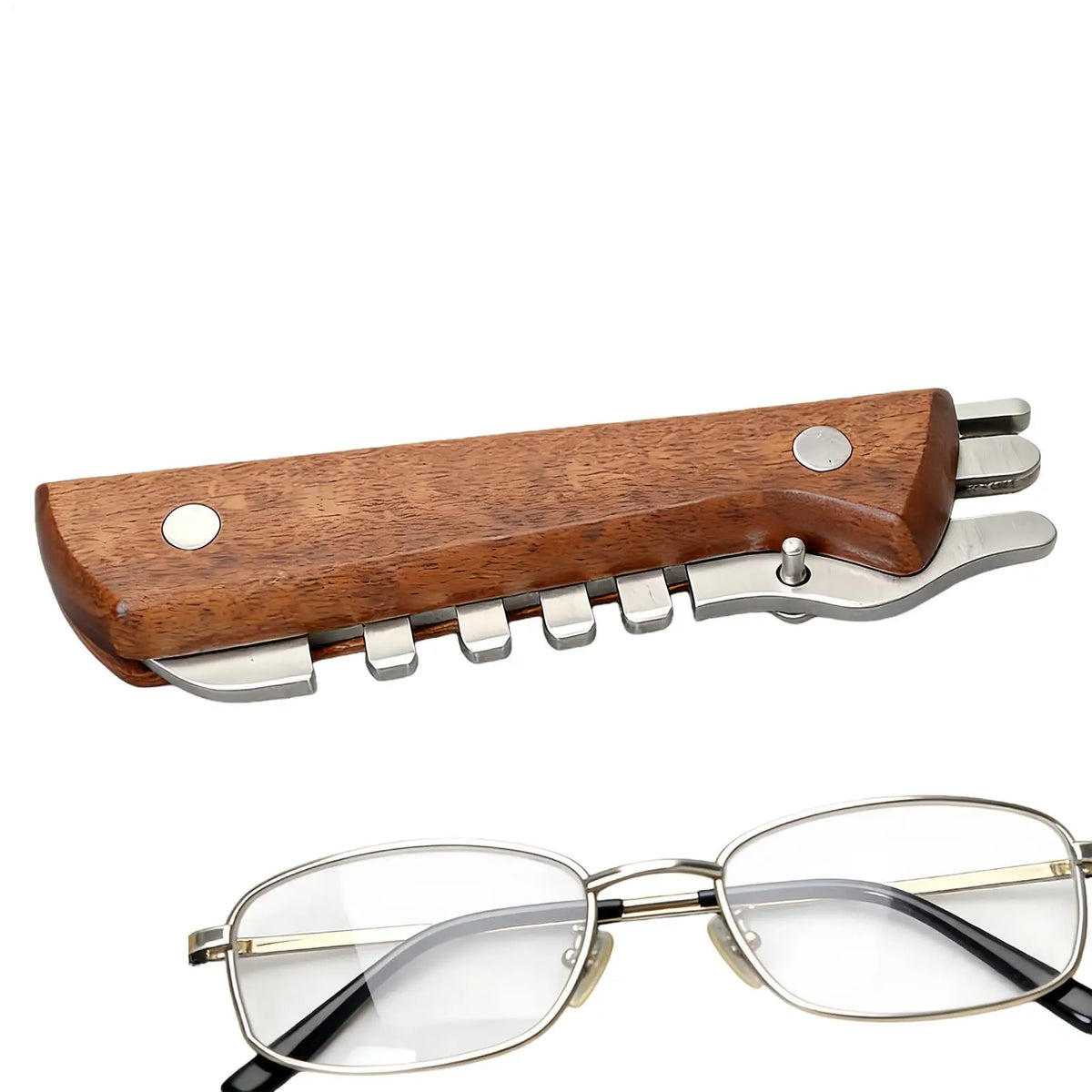 Glasses Adjuster Tool Professional Non-Slip Optician Aid Eyeglass Arm Repair Kit for Men Women Boys Girls Youth Teens Son