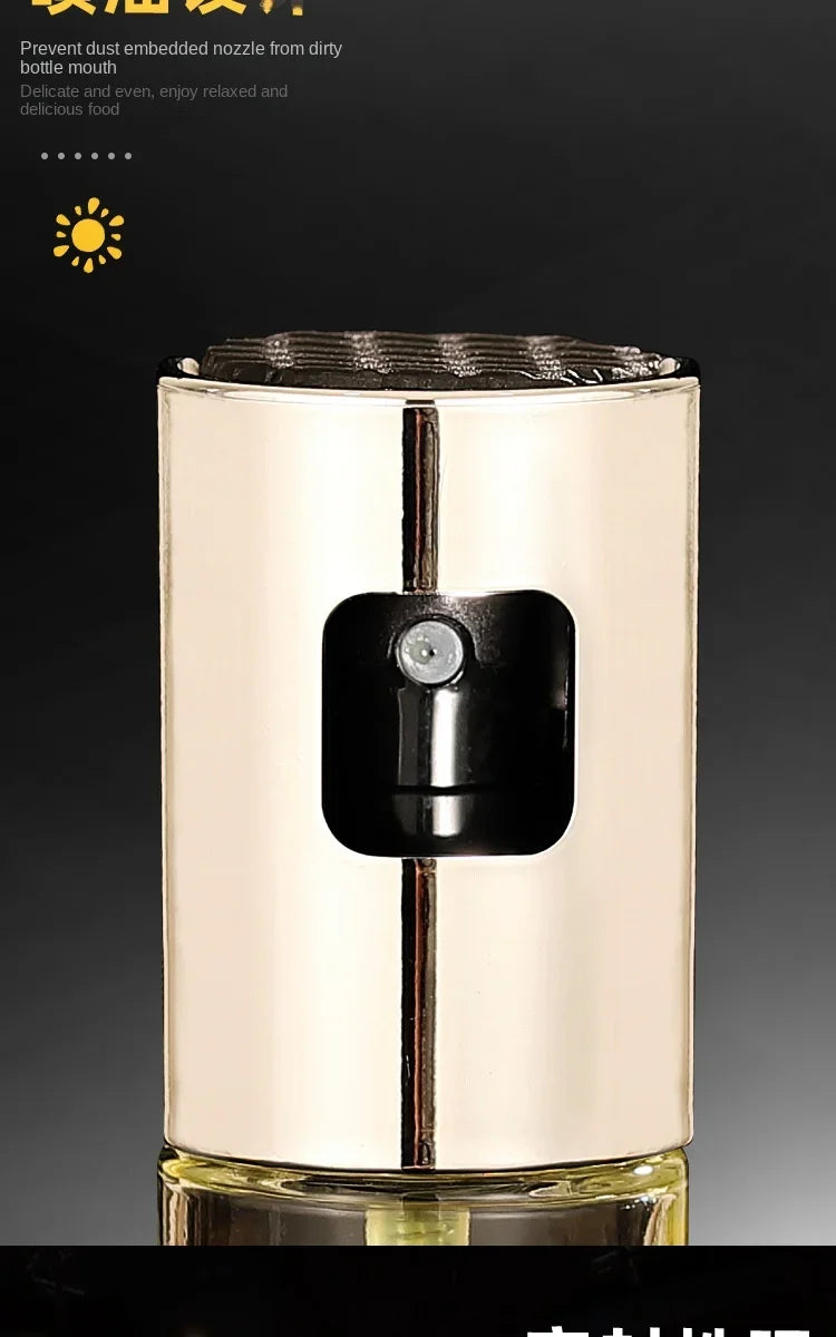 Glass Spray Bottle Kitchen Tool Spray Oiler Seasoning Condiment Bottle Pump Oil Pot Leak-Proof Grill BBQ Sprayer Oil Dispenser