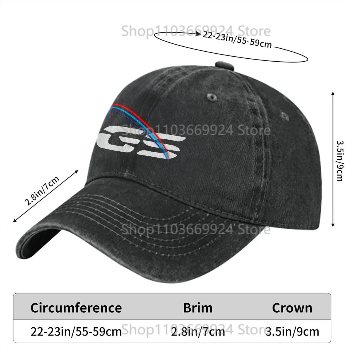 LIGHT Casquette Peaked Cap GS Motorcycle Sun Shade Cotton Hats For Men Women