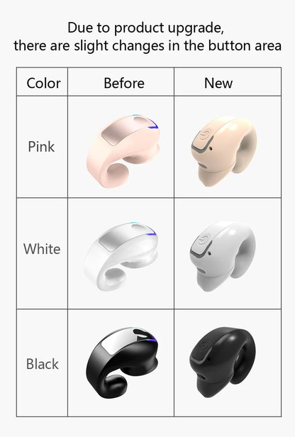 Earphone Clip Wireless Bluetooth Headphone Bone Conduction Headset High Quality TWS Auriculares Sport Noise Canceling With Mic