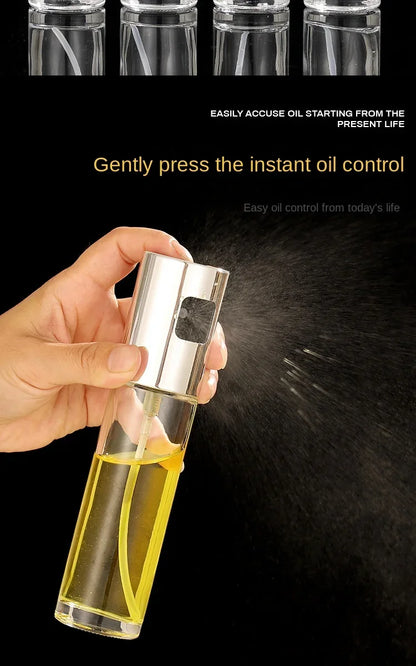 Glass Spray Bottle Kitchen Tool Spray Oiler Seasoning Condiment Bottle Pump Oil Pot Leak-Proof Grill BBQ Sprayer Oil Dispenser