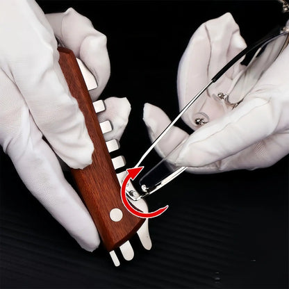 Glasses Adjuster Tool Professional Non-Slip Optician Aid Eyeglass Arm Repair Kit for Men Women Boys Girls Youth Teens Son